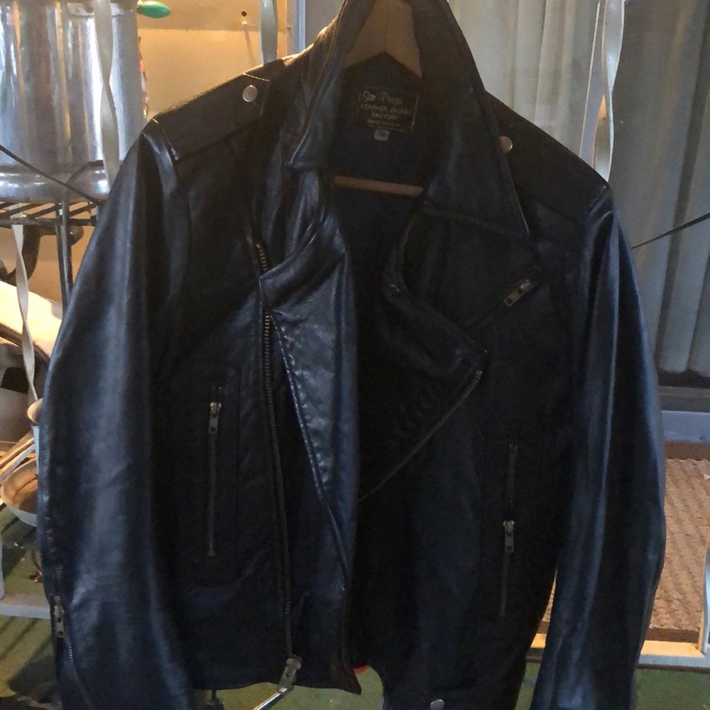 Custom made leather Jacket